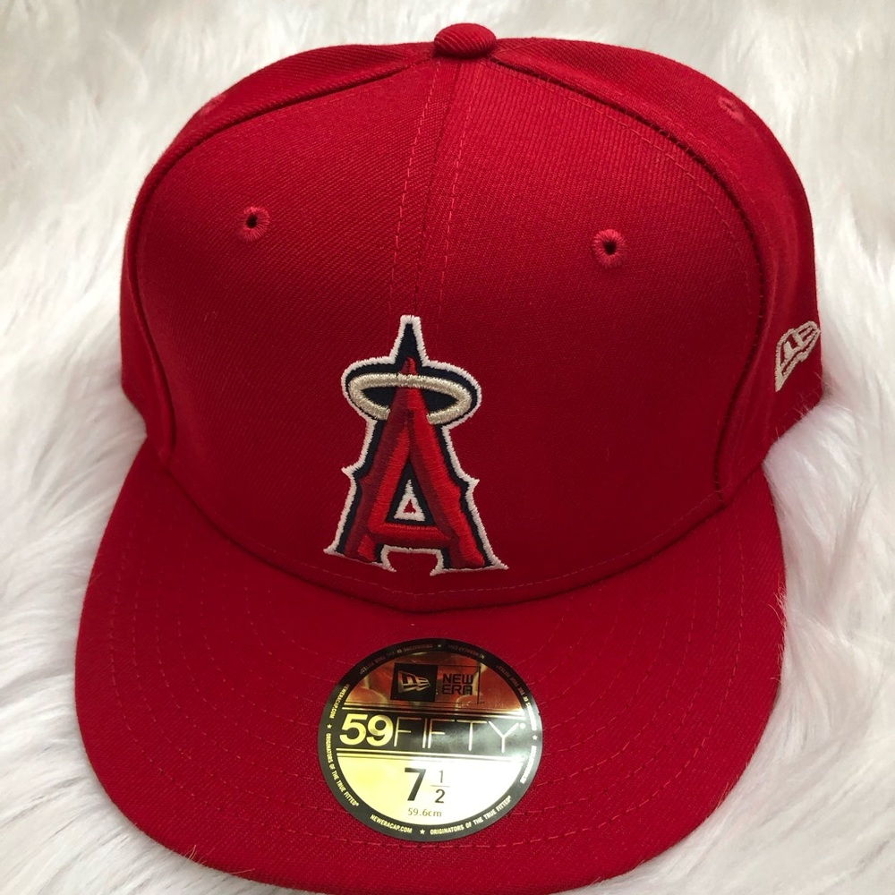 Angels fitted baseball cap, size 7 1/2